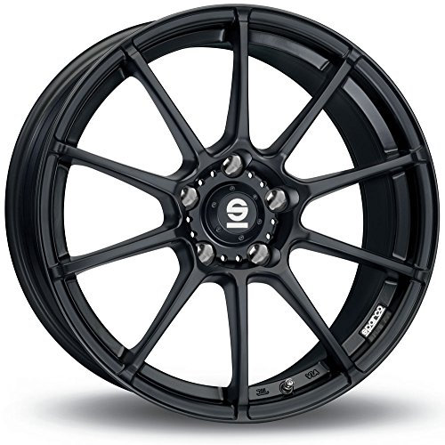 SPARCO Assetto Gara Matt Black 7x17 ET42 4x100 Llantas de aleación