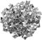 Trimming Shop 100pcs Pyramide Forme Tête Clou Clous Cuir Rivet avec un Fixation Main Outil pour Maroquinerie, DIY Loisirs Créatifs, Vêtements Embellissement - Silver/Nickel, 8 mm