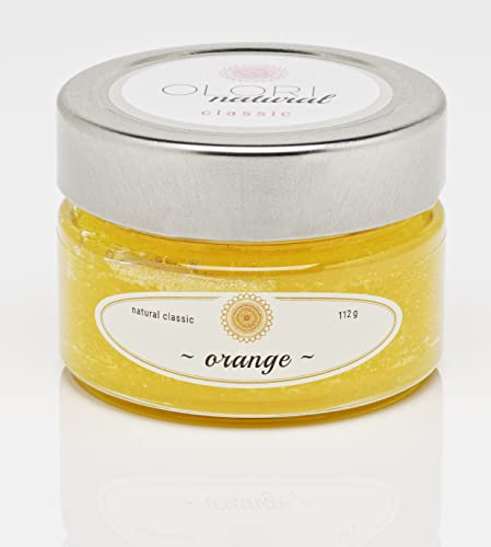 Duftöl Orange im Glas - Raumduft mit ätherischen Ölen - langanhaltend - fruchtig, spritzig, süß, mediterran - 100% Natürlich & Reine Raumdüfte im Duftglas - Ohne künstliche Duftstoffe (112g)