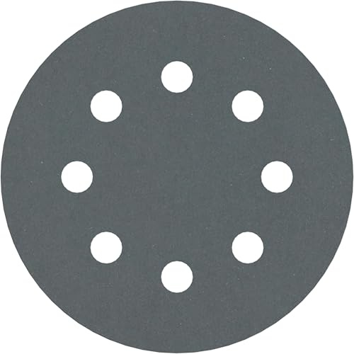 Bosch PRO F355 Schleifblatt, 115 mm, G600, 5-tlg. | für Beton, Harter Stein, Körnung 600, Professional Zubehör Exzenterschleifer