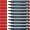 Schneider Maxx 130 Permanent-Marker mit Rundspitze (Strichstärke: 1-3 mm, nachfüllbar) 10er Packung rot