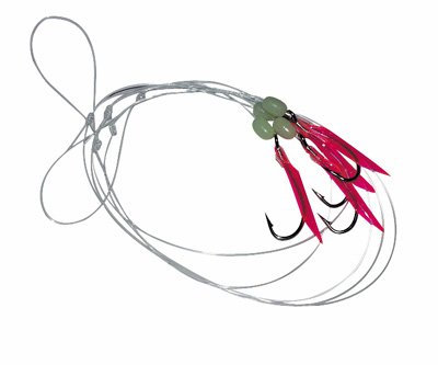 Dieter Eisele Meeresvorfach 4 Haken 2/0 120cm 0,70mm - Makrelenvorfach zum Angeln in Norwegen & Island, Meeresvorfach für Nordsee