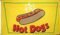 U24 Flagge Fahne Hot Dogs Imbiss 90 x 150 cm