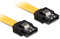 Delock SATA 6 GB/S Kabel gerade auf unten gewinkelt 70 cm gelb