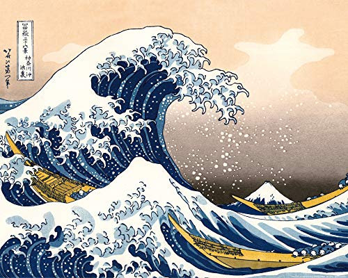 1art1 Katsushika Hokusai Poster Die Große Welle Vor Kanagawa Kunstdruck Bild 50x40 cm