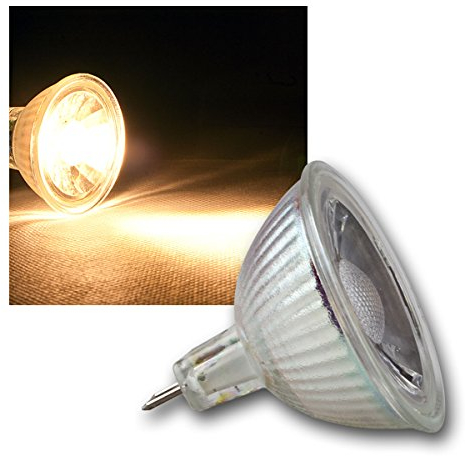 ChiliTec LED Strahler MR16 Lampe 12V 3W 300Lumen Ersatz Leuchtmittel für Halogen-Strahler I für Einbaustrahler Leuchten 3000k Warmweiß