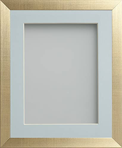 Frame Company Simpson Gold 20x16 Frame with Light Blue Mount for 15x10