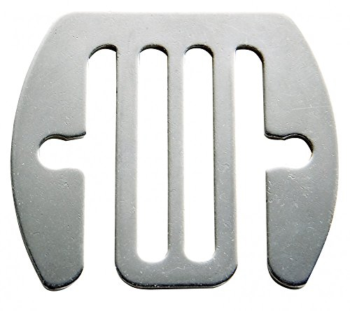 Kerbl 15 Stück Bandverbinderplatte für Weidezaunbänder 40 mm Edelstahl Elektrozaun