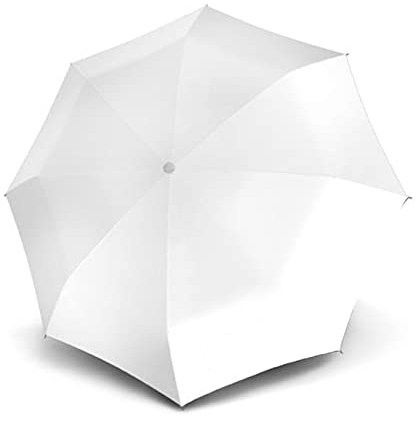 Mini Wedding - Idealer Hochzeitsschirm - weißes Schirmdach - klein und praktisch - manuelles Öffnen und Schließen - passende Schutzhülle