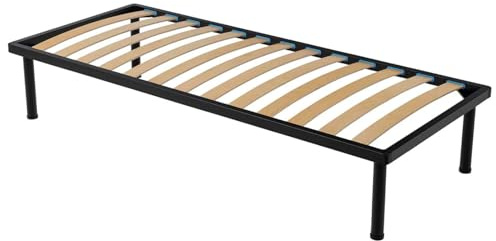 Baldiflex Orthopädischer Lattenrost mit Eisenrahmen und Beinen, Latten aus Buche, Modell Napoleon
