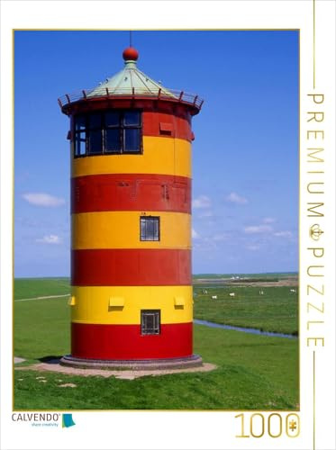 CALVENDO Puzzle Pilsumer Leuchtturm | 1000 Teile Lege-Größe 48 x 64 cm Foto-Puzzle für glückliche Stunden