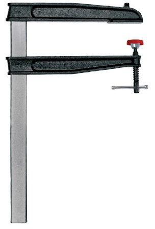 BESSEY Deep Reach Tradesman's Bar Clamp - 12 in. Throat x 24 in - CDS24-12WP - Woodworking Clamps with Wooden Handle, Ideal for Home Improvement, Workbench Projects, Carpentry and Cabinetry