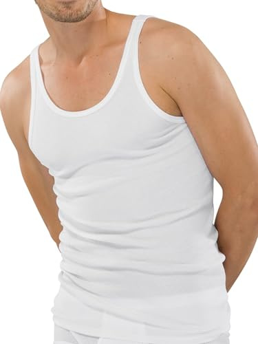 Schiesser Herren Unterhemd ohne Arm - Original Doppelripp