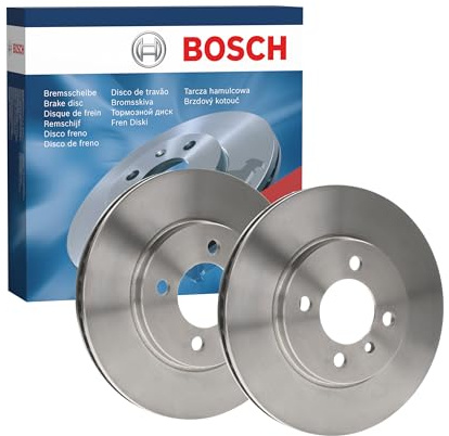 Bosch BD39 Bremsscheiben vorne - 260 mm - 1 Satz aus 2 Scheiben | Belüftete, hochgekohlte Bremsscheiben - ECE-R90-zertifiziert - hohe Kühlleistung und zuverlässiger Korrosionsschutz