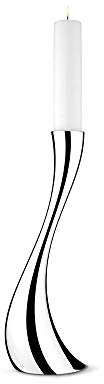 Georg Jensen Cobra Boden Kerzenhalter, Steel Silver, S