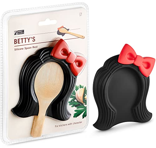 Porte-cuillères et ustensiles en Silicone Betty's Wig, Une série de Gadgets de Cuisine sympas | Porte-cuillères pour protéger Le Plan de Travail | Accessoires de Cuisine Originaux de Monkey Business
