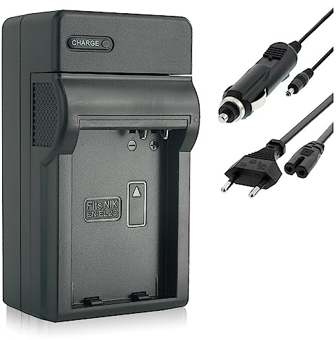 Caricabatteria (Auto/Corrente) per EN-EL23 / Nikon Coolpix B700, P600, P610, P900, S810c