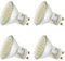 SEBSON Lampe GU10 LED warmweiß 3,5W - 4er Set - ersetzt 35W Halogen, 300 Lumen, GU10 LED Strahler 230V, LED Leuchtmittel 110°, ø50 x 57mm - Deckenstrahler