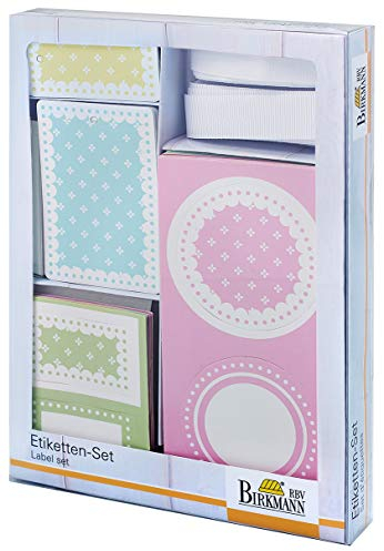 Birkmann Etiketten-Set, Papier, weiß, 14 x 19,2 x 2,7 cm, 4-Einheiten