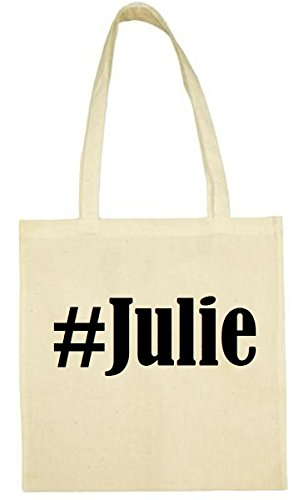 Reifen-Markt Tasche #Julie Größe 38x42 Farbe Natur Druck Schwarz