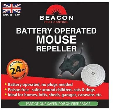 Beacon FA105 Rentokil Battery Operated Mouse Repeller, Grey