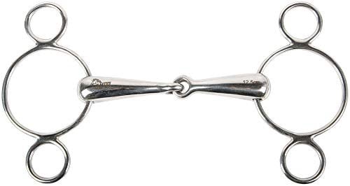 Harry´s Horse Vierfachringtrense 2 zusätzliche Ringe 21mm, Größe:13.5