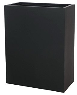 VIVANNO Pflanzkübel Raumteiler Sichtschutz Fiberglas ELEMENTO Anthrazit - 59x30x75