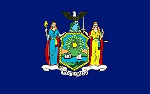 U24 Aufkleber New York Flagge Fahne 8 x 5 cm Autoaufkleber Sticker
