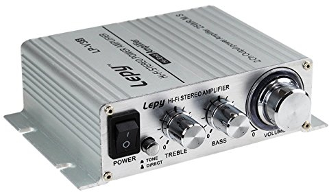 LEPY LP-V3s Kleiner HiFi-Verstärker für Auto, PC, Haus Strom DC 12 V
