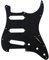 Musiclily 11 Fori SSS Battipenna Strat Pickguard per Chitarra Elettrica Fender USA/Messico Stratocaster Standard Stile Moderno,1 strato Nero