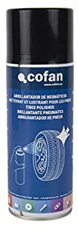 Cofan Abrillantador de Neumáticos en Spray 400 ml | Para ruedas de coche | Efecto duradero
