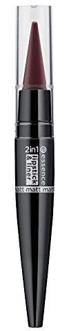 essence - Lippenstift - 2in1 matt lipstick & liner - 05 more is more