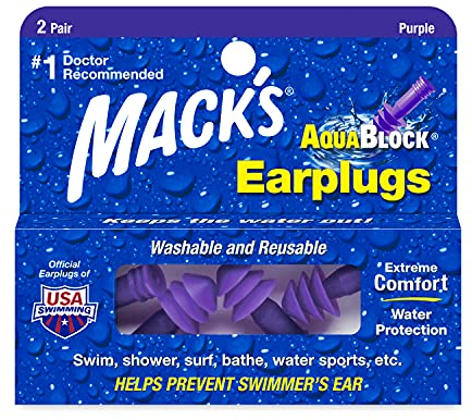 Macks Aqua Block Ohrstöpsel Violett violett 2 Pairs