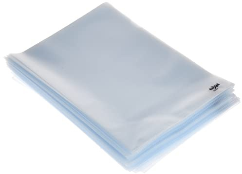 Rexel Sichthüllen (Polypropylen, kopiersicher, mit Prägung, Ober-/Unterblatt bündig, Format A4) 100 Stück transparent