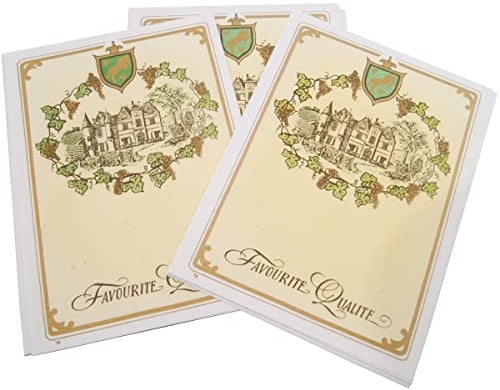 Wine Making - Gummed - Coloured Wine Bottle Labels - Pack of 25