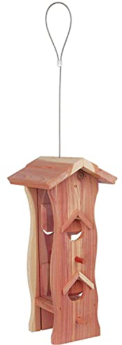 Trixie 55841 natura Futterspender, Zedernholz, 600 ml/12 × 29 × 14 cm, natur