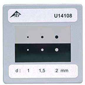3B Scientific Physik Lehrmittel - Blende mit 3 Loch- & Scheibenpaaren - für optische Beugungsversuche