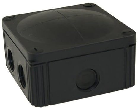 Wiska - Combi 607/5 Waterproof Junction Box IP66/IP67-110 x 110 x 66 mm - Black