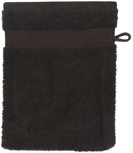 Betz Gant de Toilette pour Visage Corps Taille 16x21 cm 100% Coton Premium Couleur Marron foncé