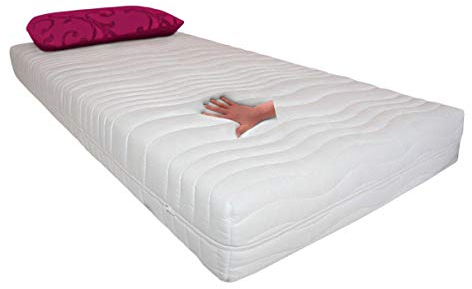 Supply24 since 2004 Gelmatratze/Gelschaum Matratze Comfort Höhe 20 cm, Made in Germany, 5 cm Gel (Schaum) + Kaltschaum H2 / Memory Schaum Schlafen Sie ähnlich wie im Wasserbett günstig (90 x 200 cm)