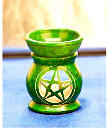 Aromalampe Pentagramm grün