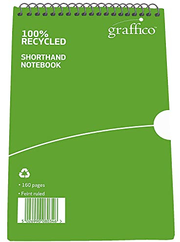 GRAFFICO 203 x 127 mm Recycled Reporter Ruled 160 Pages Notebook