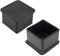 Flyshop Lot de 10 Protections carrées en Caoutchouc antidérapantes pour Pieds de Chaise 40 x 40 mm Noir, 4,0 x 4,0 cm
