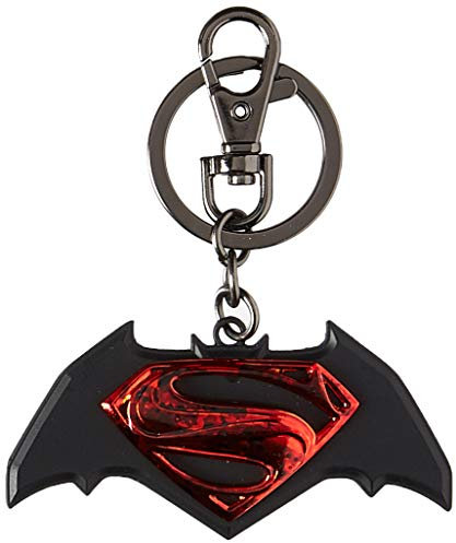 DC Schlüsselanhänger Superman v Batman Dawn of Justice, Limitierte Auflage, schwarzer Zinn