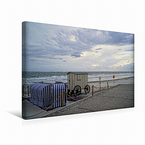 Premium Textil-Leinwand 45 x 30 cm Quer-Format Norderney - Badekultur der Vorväter | Wandbild, HD-Bild auf Keilrahmen, Fertigbild auf hochwertigem Vlies, Leinwanddruck von Philipp Weber