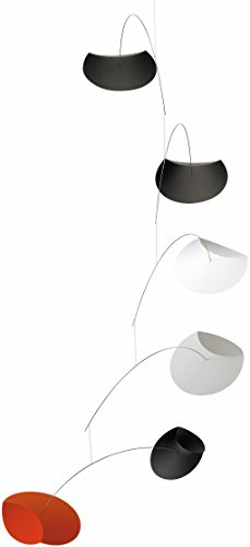 Flensted Mobiles Flying Saucers Mobile, Stahl, Mehrfarbig, 70x85 cm