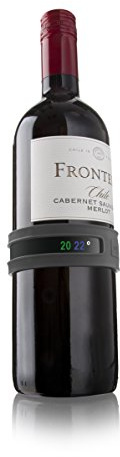 Vacu Vin Wine and Champagne Bottle Snap Thermometer - Purple