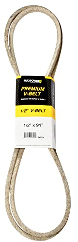 MAXPOWER Courroies 347534, renforcé au Kevlar, 1/2 x 91 - 4L910 - Longueur extérieure L(a) 2320 mm.