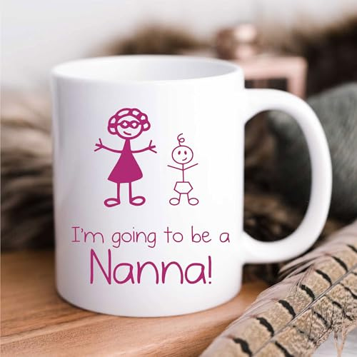 60 Second Makeover Limited I'm Going to Be a Nanna Mug Girl Stick Person People Cup New Baby