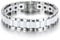 JewelryWe Schmuck Herren Magnet Armband, Edelstahl Keramik, Fashion I Rechteck Link Magnetarmband Armreif, Silber Weiß